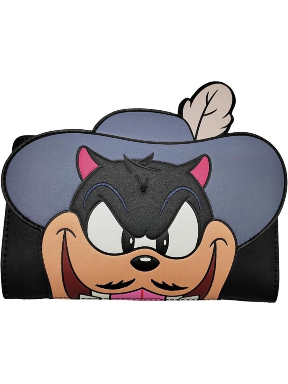 Chic Faux Leather Wallet - Disney Three Musketeers Pete Villain Design, Stylish
